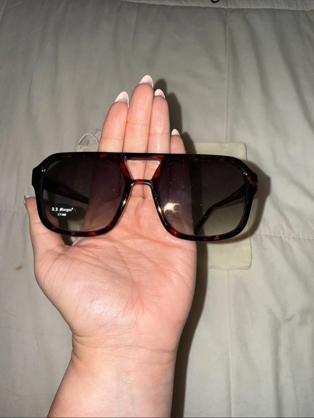 Tortoiseshell Men's Sunglasses - Brown Gradient Lens